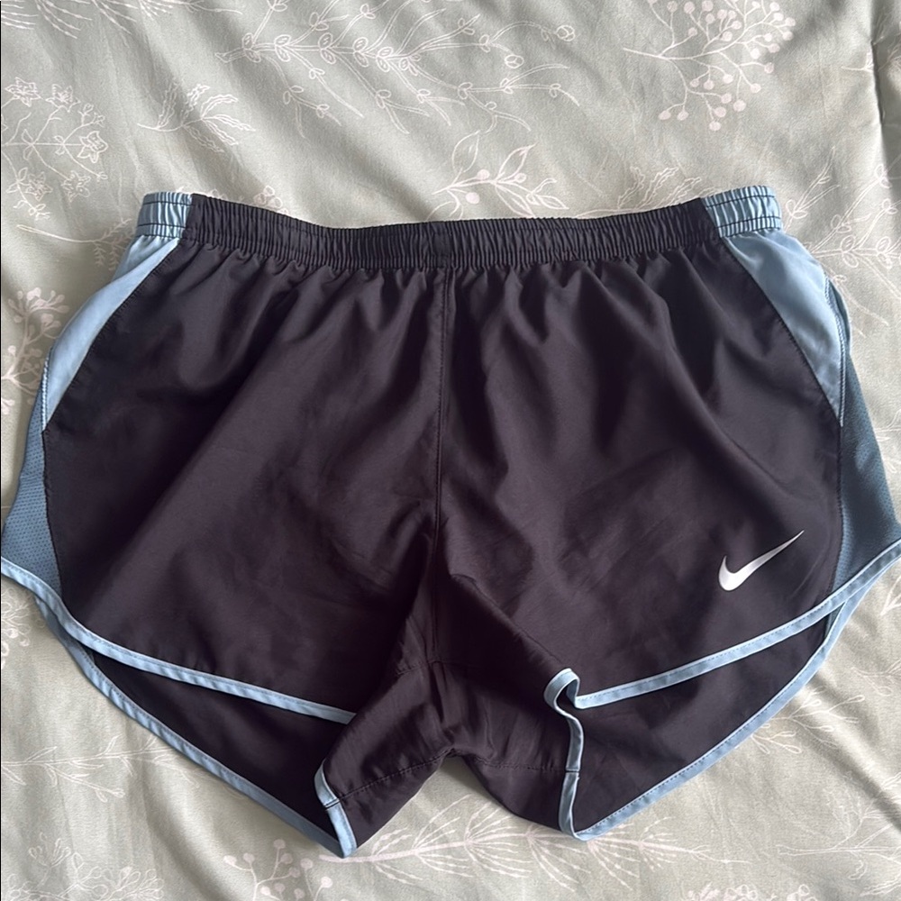 Nike Black & Light Blue Running Shorts